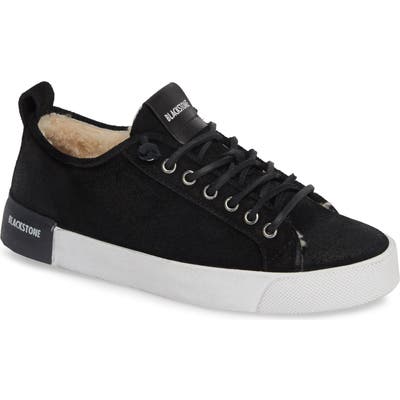 Blackstone Ql60 Genuine Shearling Lined Sneaker, Black