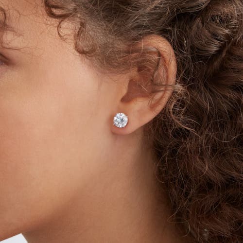 Bliss Diamond 4 Ct T.w. Round Diamond Screw Back Studs 14k White Gold Lab Grown In 14k White Gold