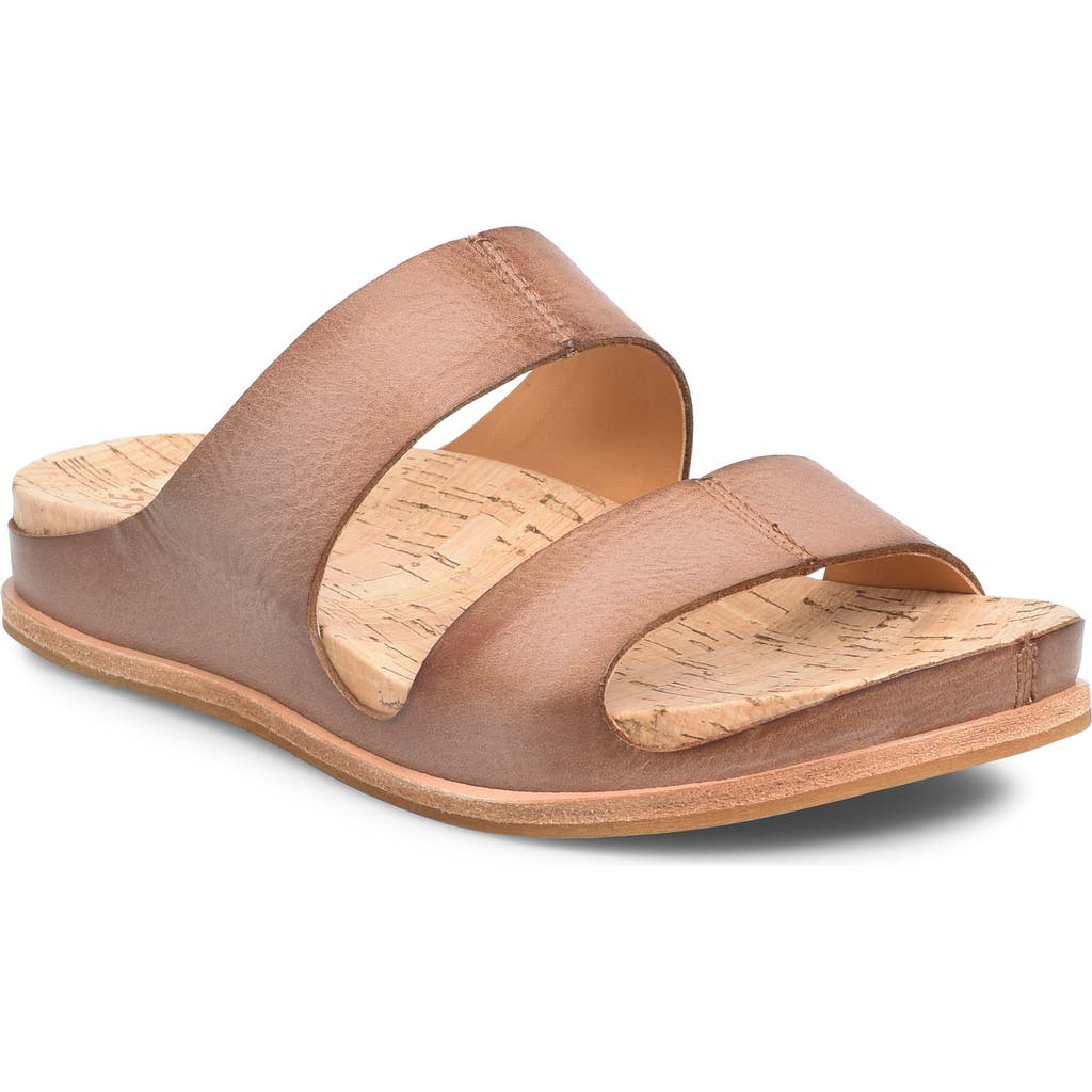 Kork-ease Tutsi Slide Sandal In Brown Leather
