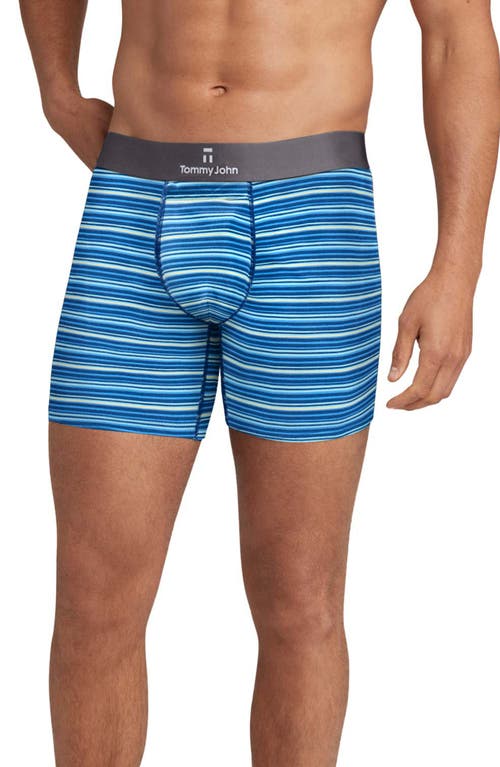 Second Skin 6-Inch Boxer Briefs in Estate Blue Chase Stripe