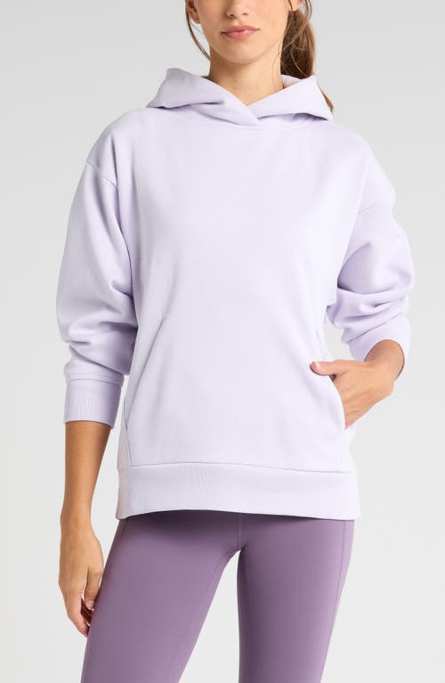 Shop Zella Ultra Cozy Pullover Hoodie In Purple Petal