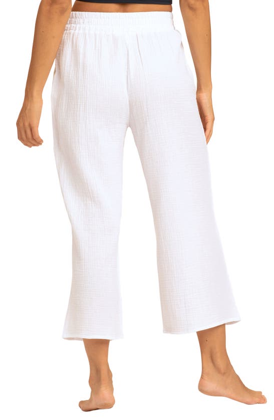 Shop Threads 4 Thought Ivanna Organic Cotton Gauze Wide Leg Pants In White