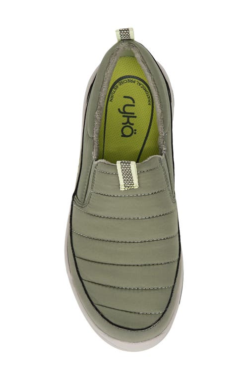 Shop Ryka Rykä Ava Water Repellent Slip-on Sneaker In Vetiver Green