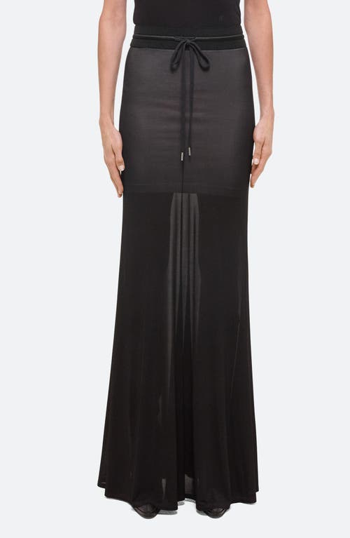 Shop Helmut Lang Refine Jersey Maxi Skirt In Black