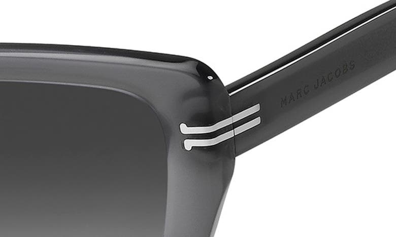 Shop Marc Jacobs 53mm Square Sunglasses In Grey/ Grey Shaded