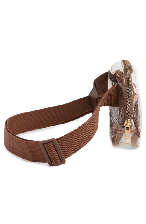 Shop Bp. Clear Stadium Belt Bag In Brown