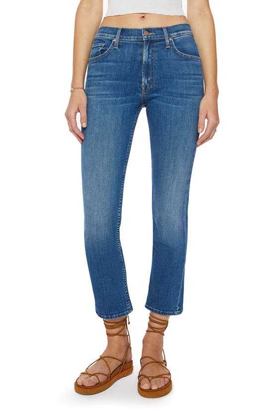 MOTHER THE RIDER MID RISE ANKLE STRAIGHT LEG JEANS