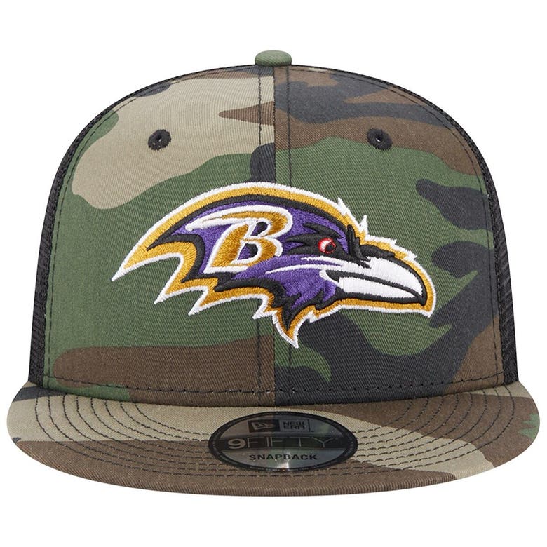 Baltimore Ravens New Era Shade Trucker 9FIFTY Snapback Hat - Black