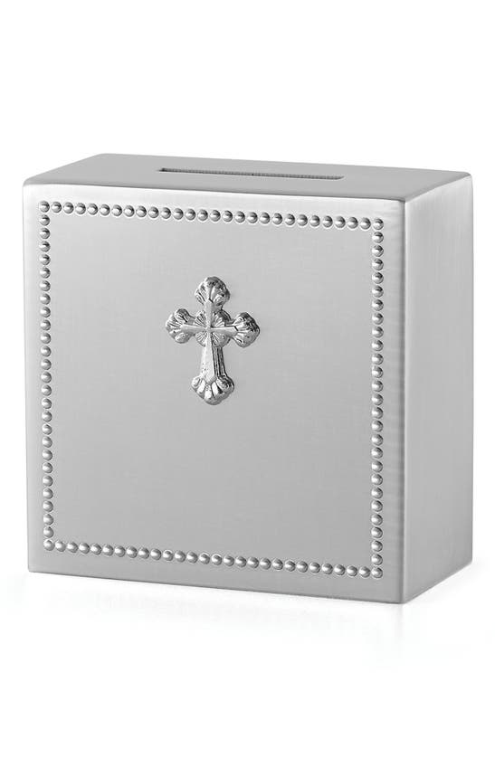 REED & BARTON ABBEY STAINLESS STEEL COIN BANK