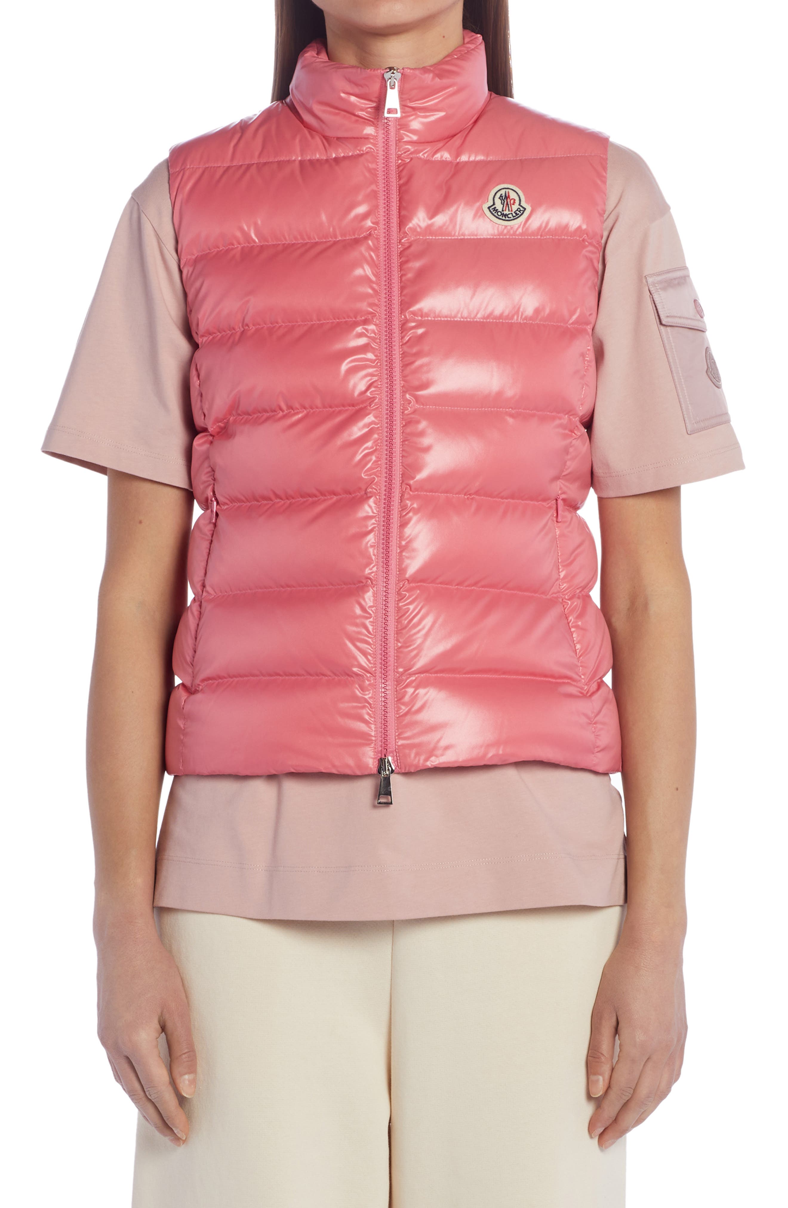 womens pink moncler jacket