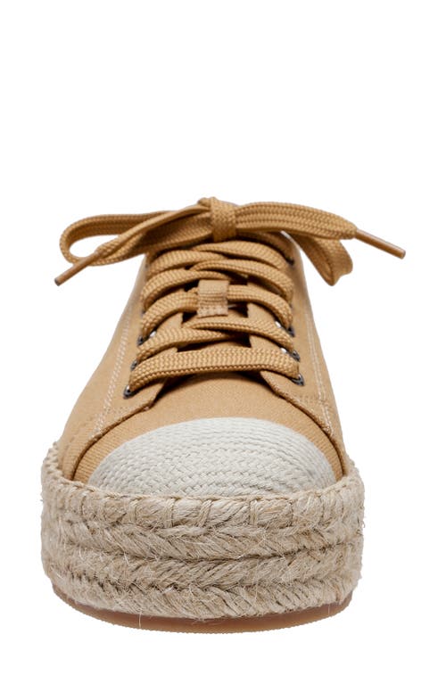 Shop Linea Paolo Silva Espadrille Sneaker In Dk Tan/cognac