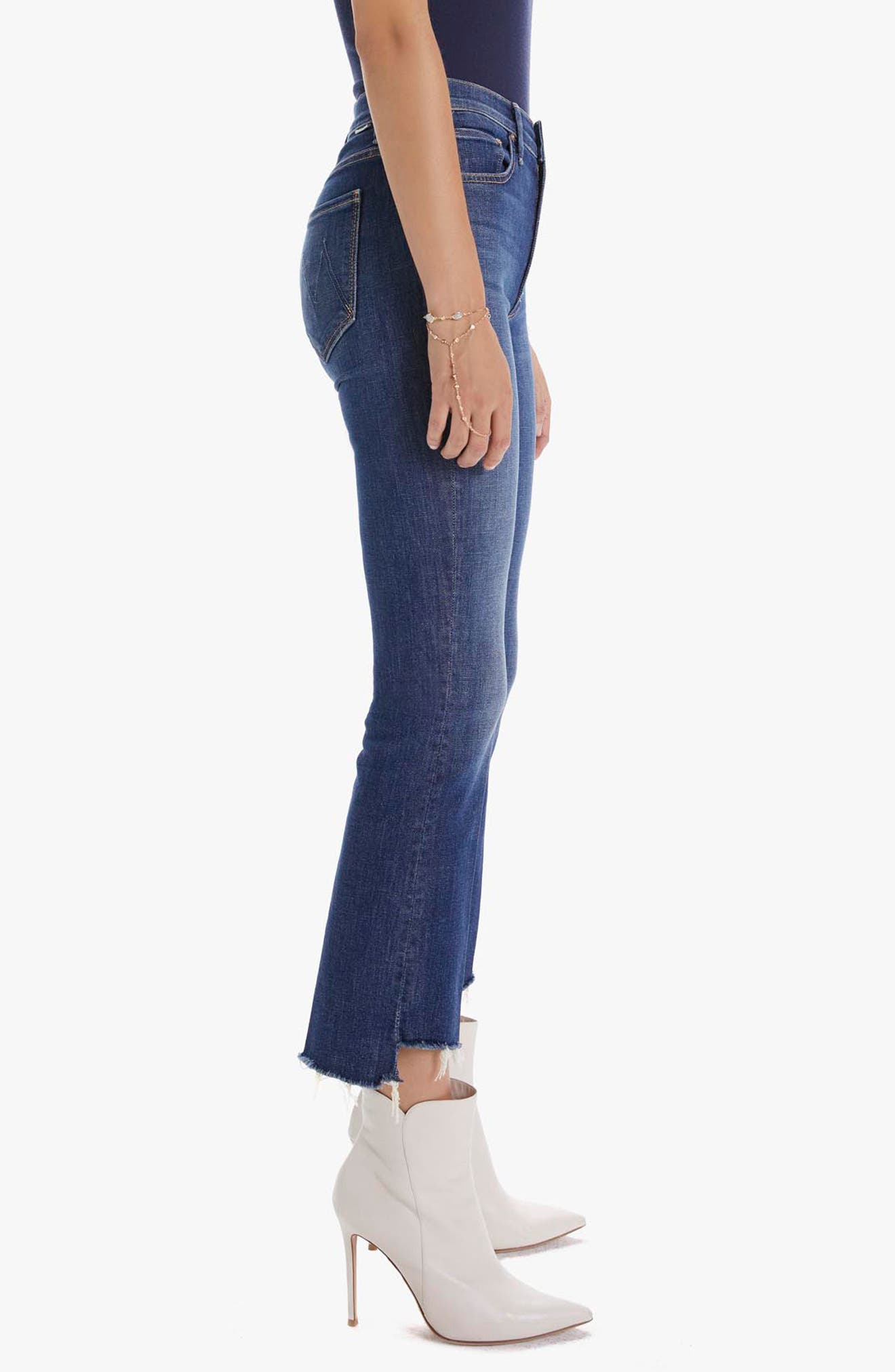 MOTHER 'The Insider' Crop Step Fray 