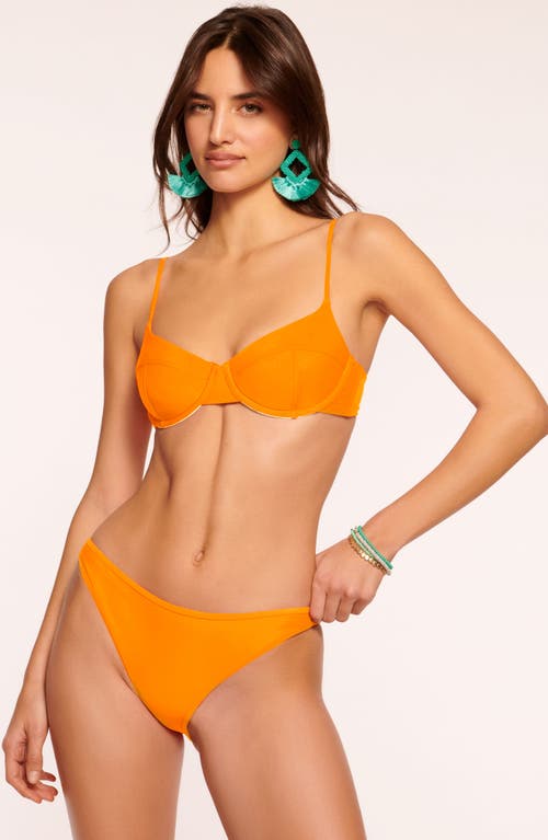 Shop Ramy Brook Mona Underwire Bikini Top In Apricot