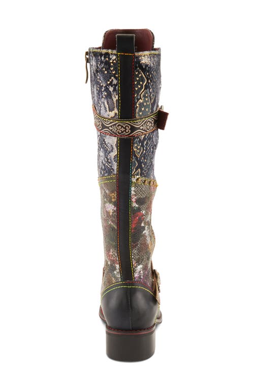 Shop L'artiste By Spring Step Vaneyck Knee High Boot In Black Multi