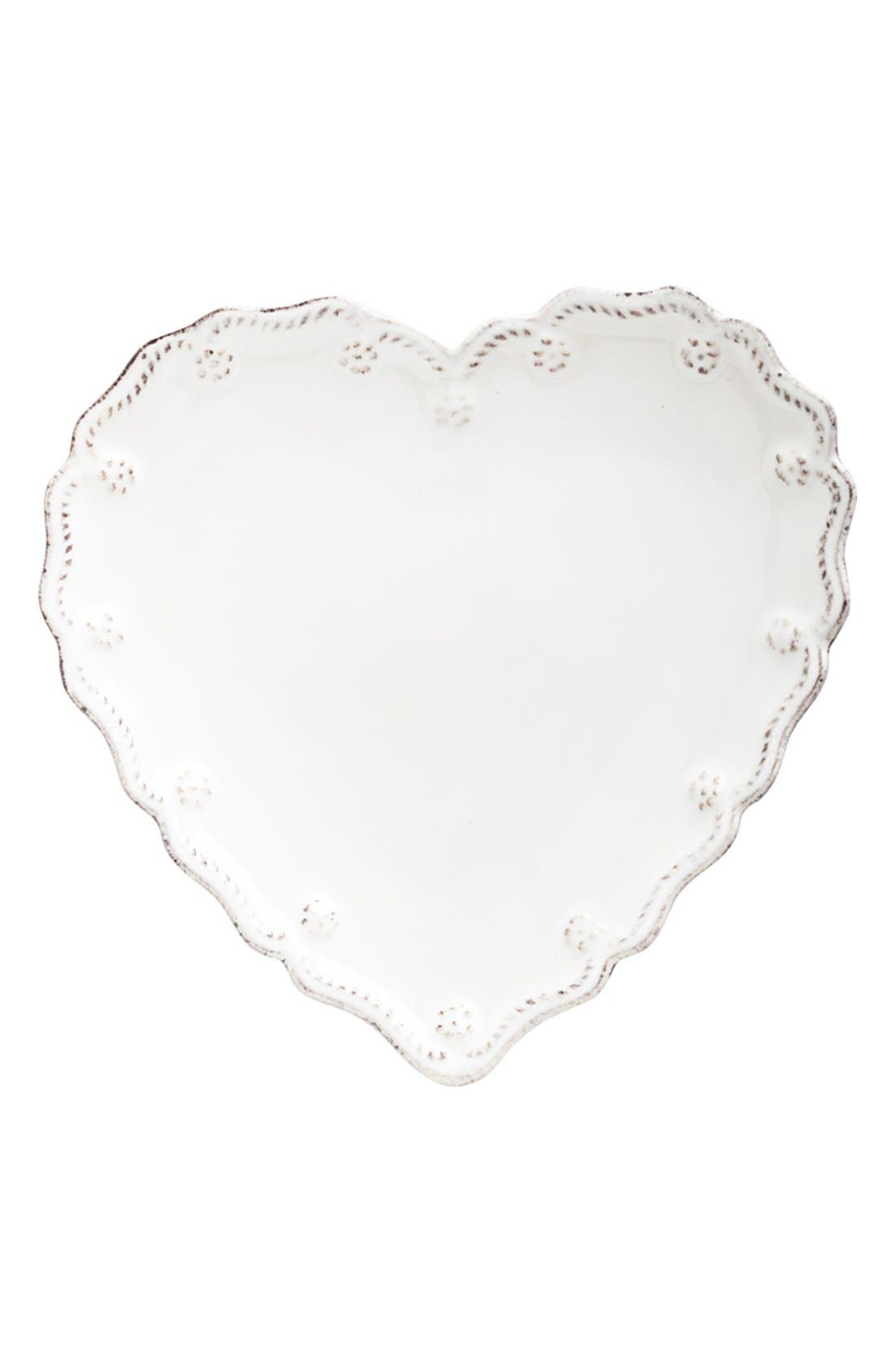 Juliska 'Berry and Thread' Heart Shaped Cocktail Plates (Set of 4