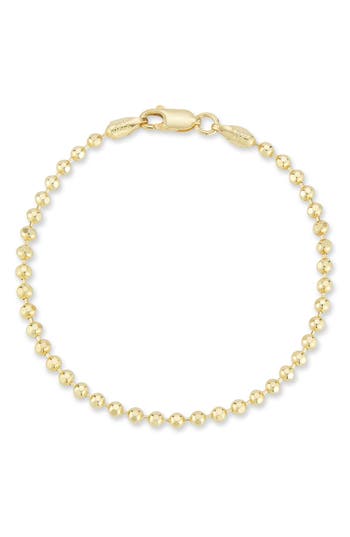 Glaze Jewelry Ball Chain Anklet In Gold