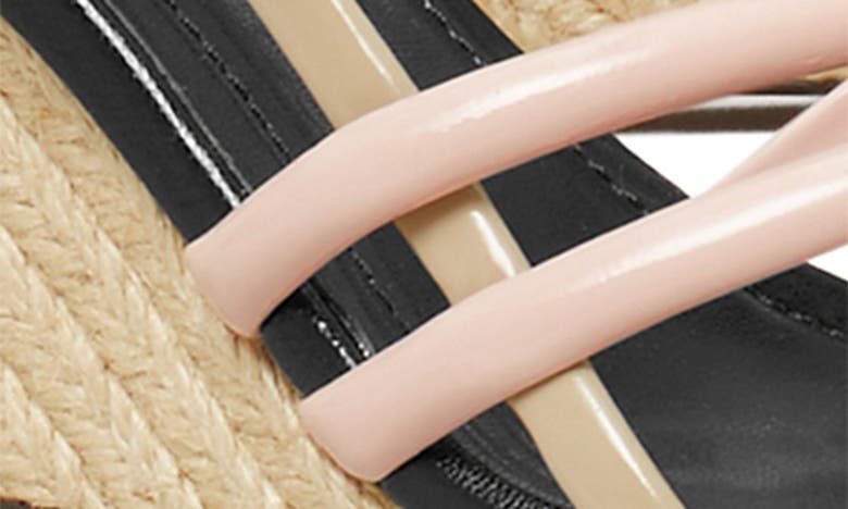 Shop Tory Burch Metallic Wedge Espadrille Sandal In Pink Brick / Taupe / Coco
