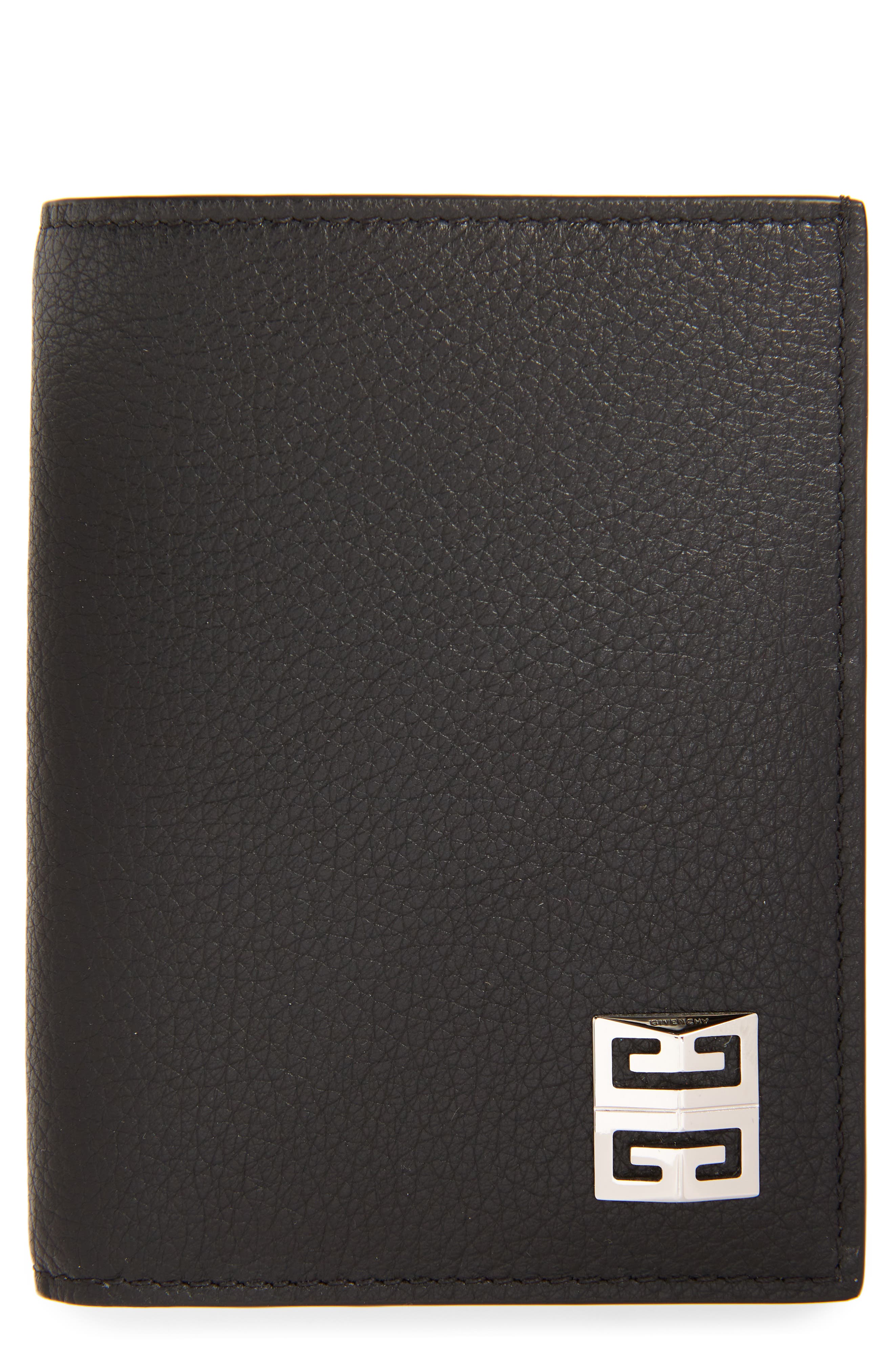 Givenchy 4G Leather Card Holder in Black at Nordstrom