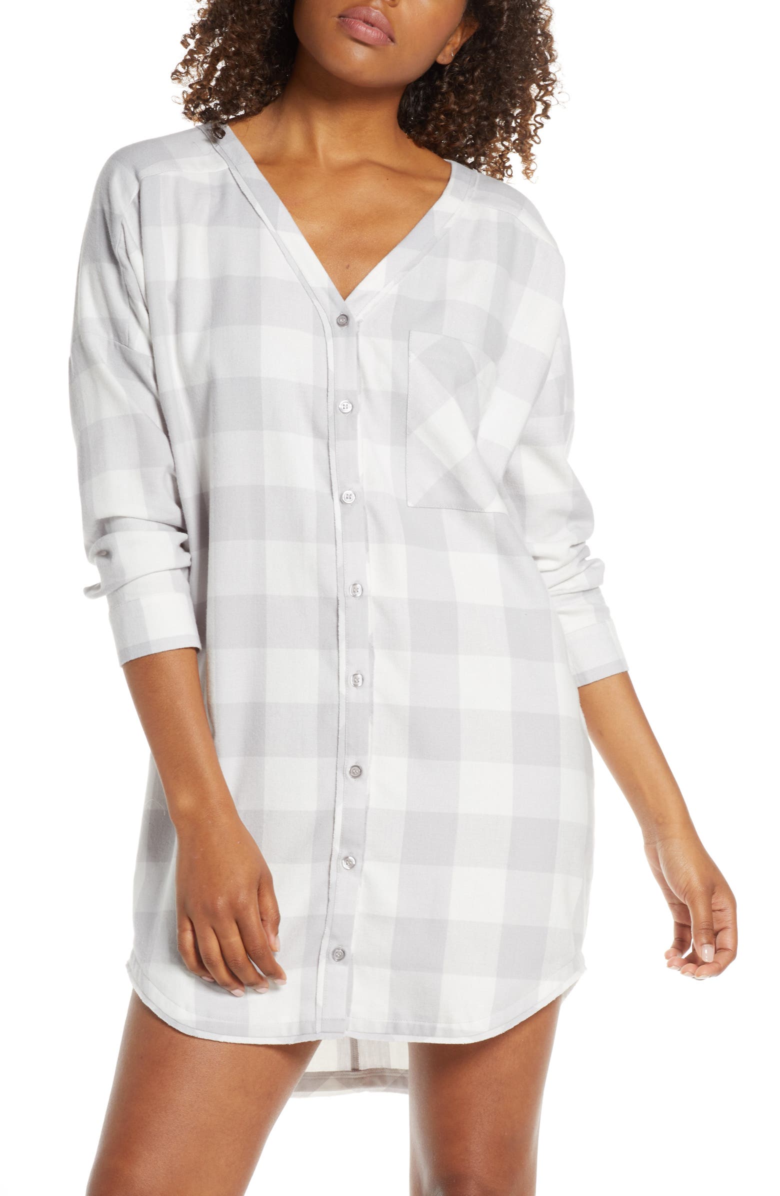 BP Check Flannel Nightshirt Nordstrom bp-check-flannel-nightshirt-nordstrom