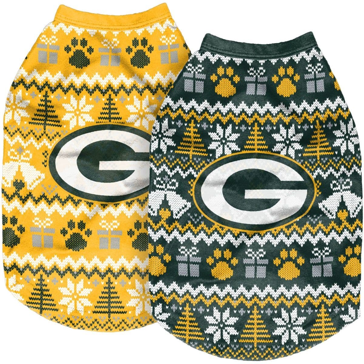 FOCO Green Bay Packers Reversible Holiday Dog Sweater | Nordstrom