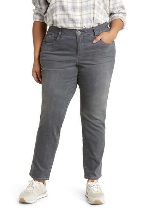 'Ab'Solution Straight Leg Jeans (Plus Size) (Nordstrom Exclusive)