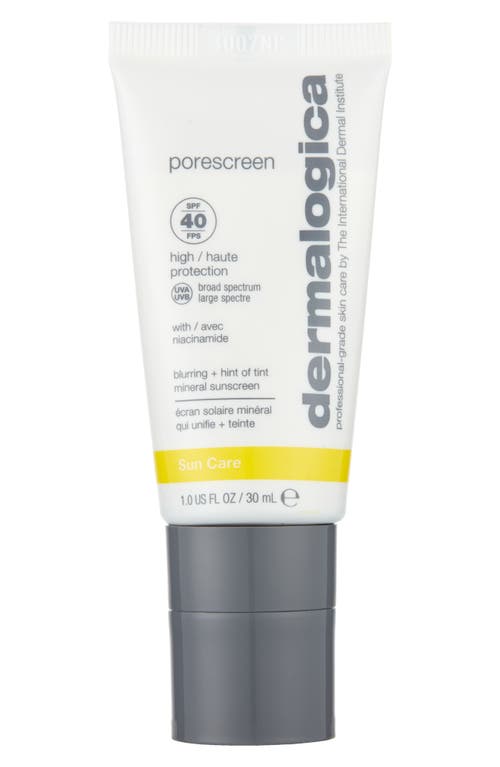 dermalogica Porescreen SPF 40 Blurring + Hint of Tint Mineral Sunscreen at Nordstrom