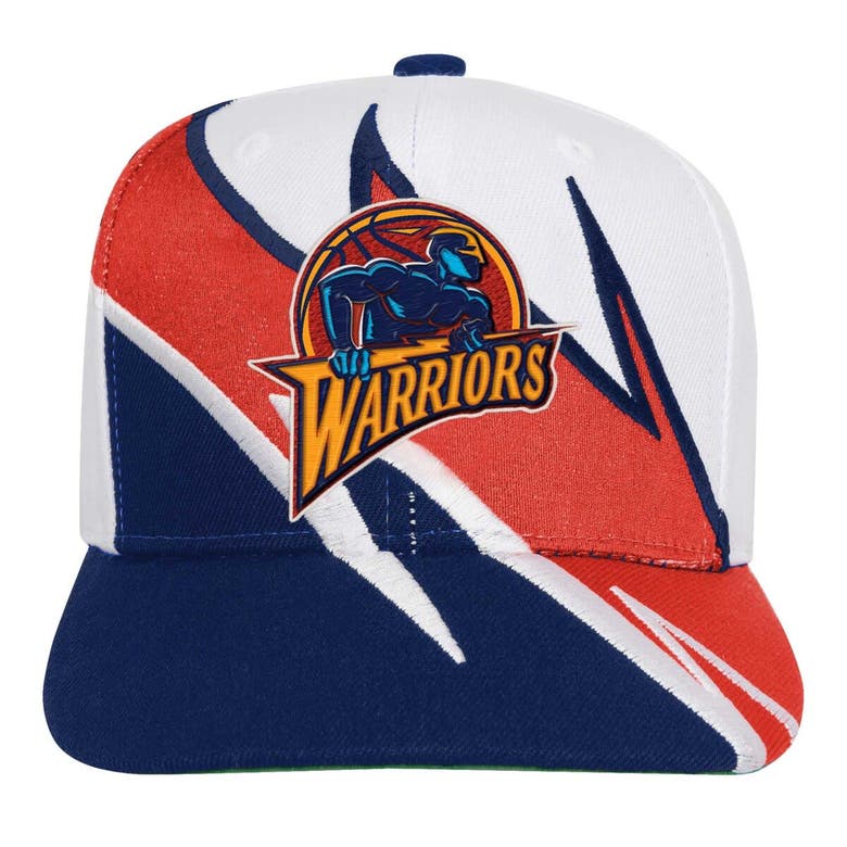 Shop Mitchell & Ness Youth  White Golden State Warriors Wave Runner Snapback Hat