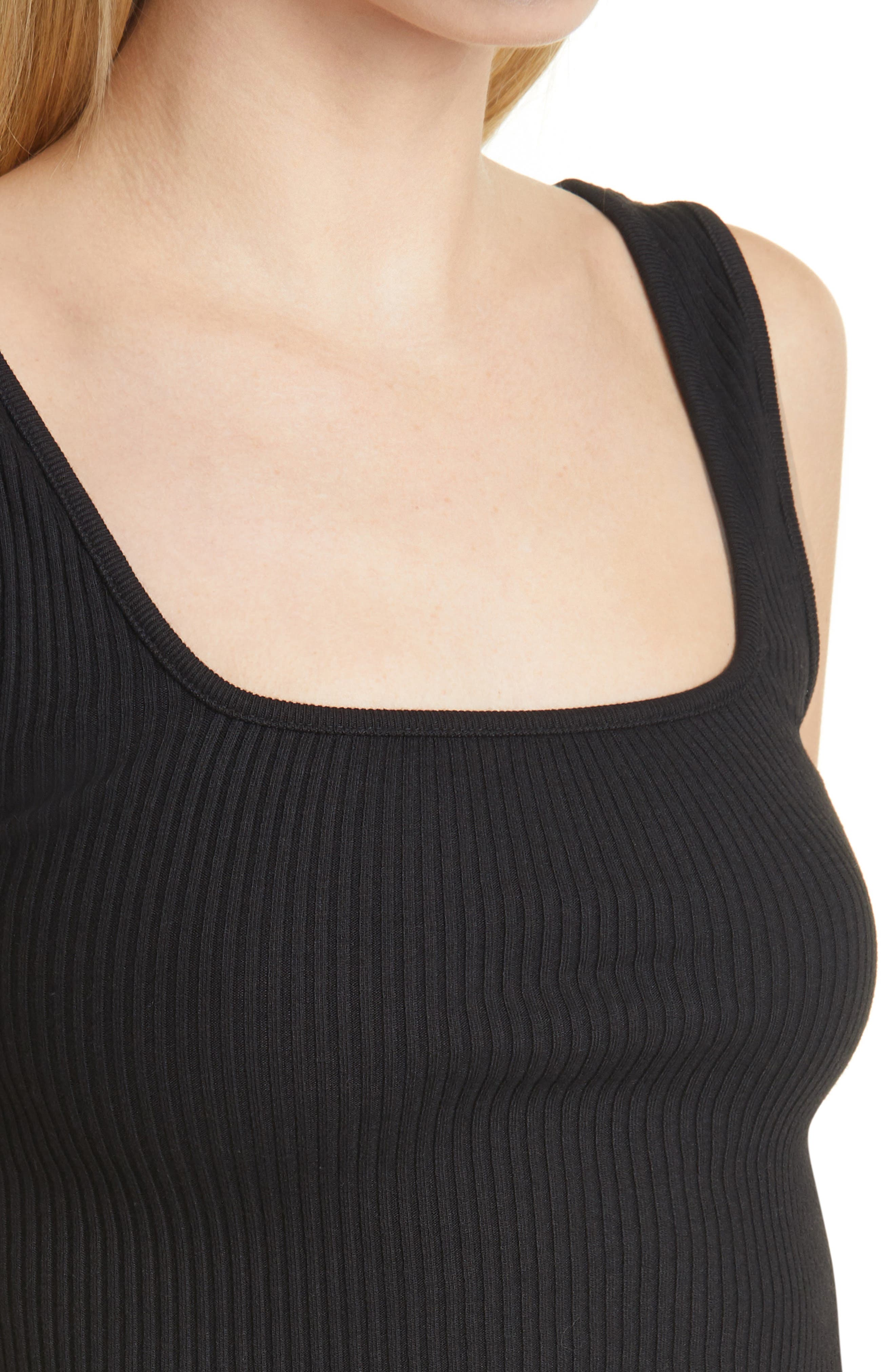 vince square neck sweater tank