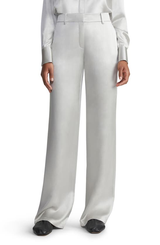 Lafayette 148 Sullivan Satin Pants In White
