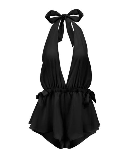 Adore Me Merilyn Romper Lingerie In Black