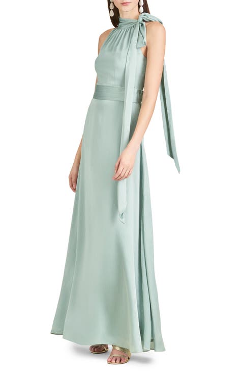 Stylish Plus Size Chiffon Formal Evening Dresses with Long Lantern