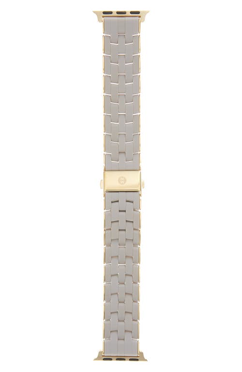MICHELE Silicone 20mm Apple Watch® Bracelet Watchband in Wheat
