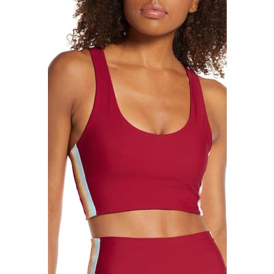 Spiritual Gangster Shakti Brami Rainbow Stripe Sports Bra
