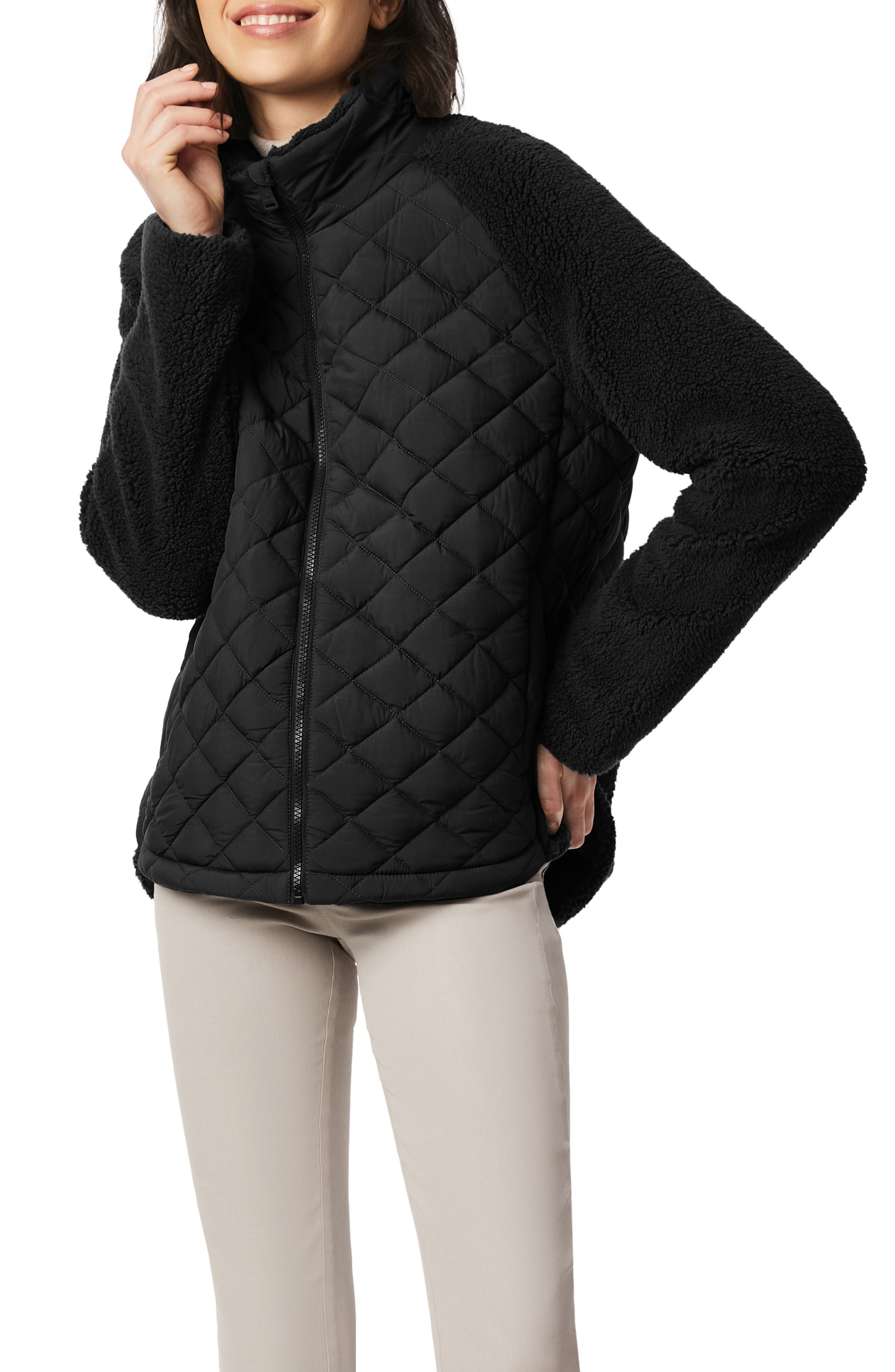 Women Fashion Hooded Jackets Long Cotton-Padded Pocket Faux Fur Coats Outerwear