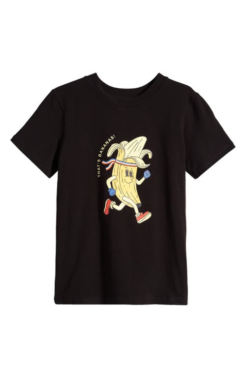 TINY TRIBE Kids' That's Bananas Graphic T-Shirt Black at Nordstrom,