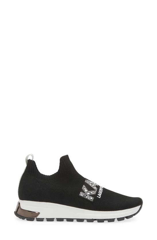 Shop Karl Lagerfeld Paris Maries Crystal Sneaker In Black