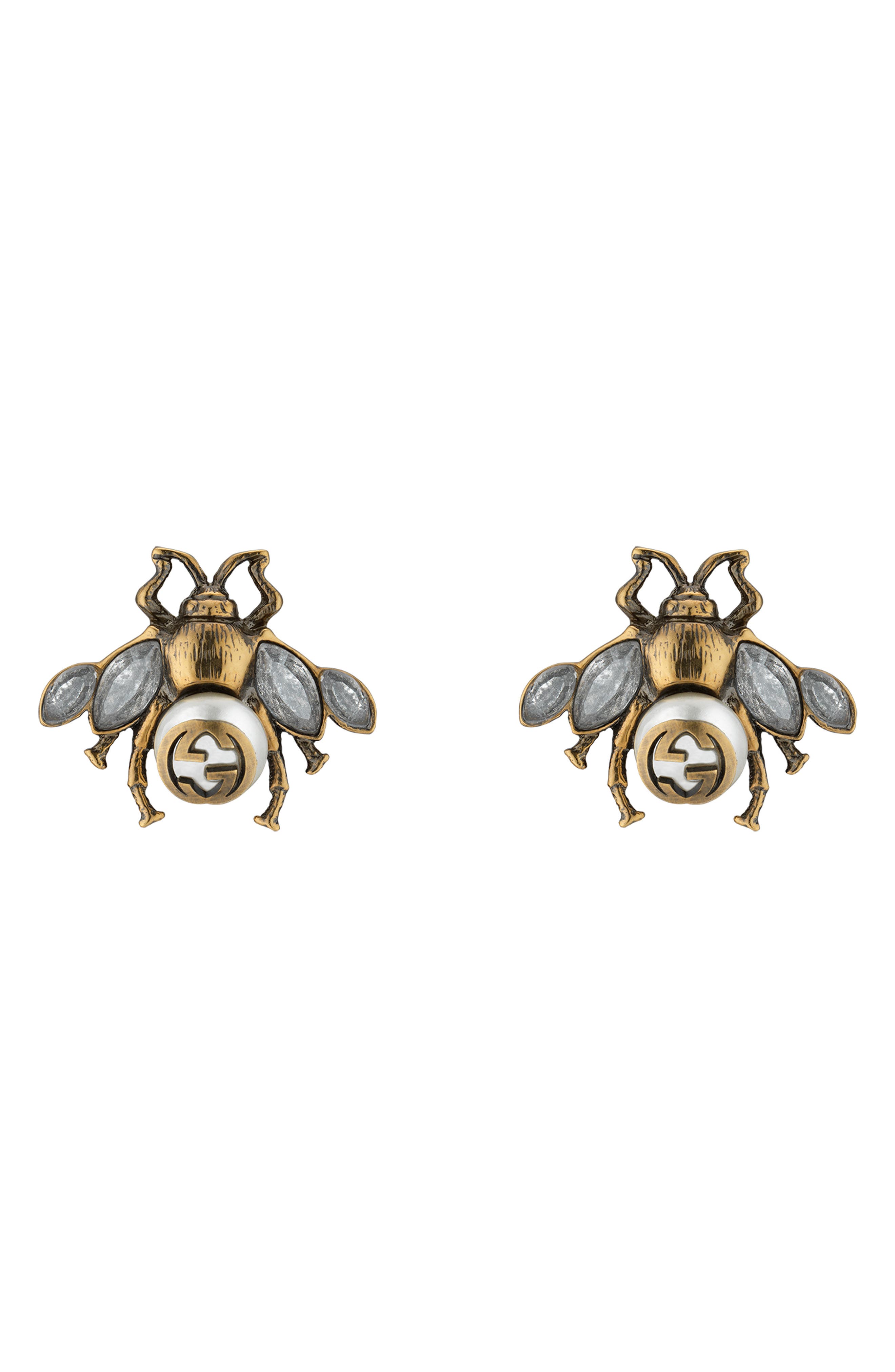 bee earrings gucci