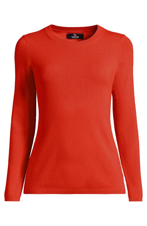 Shop Lands' End Plus Size Cashmere Sweater In Papaya