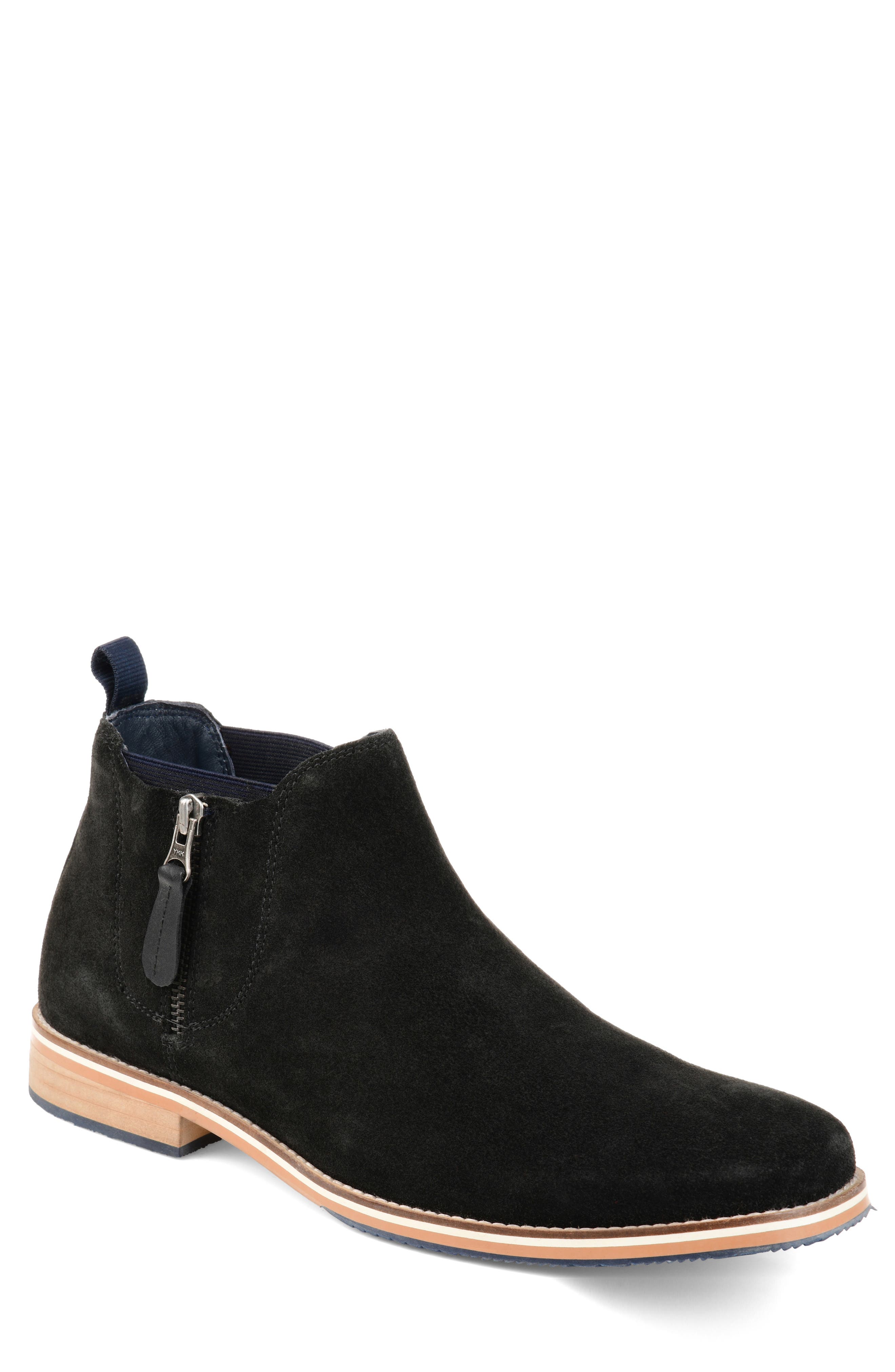 zip chelsea boots mens