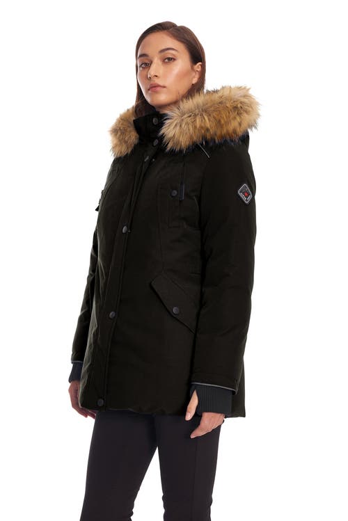 Alpine North Glacier Women's Vegan Down (recycled) Parka In Black