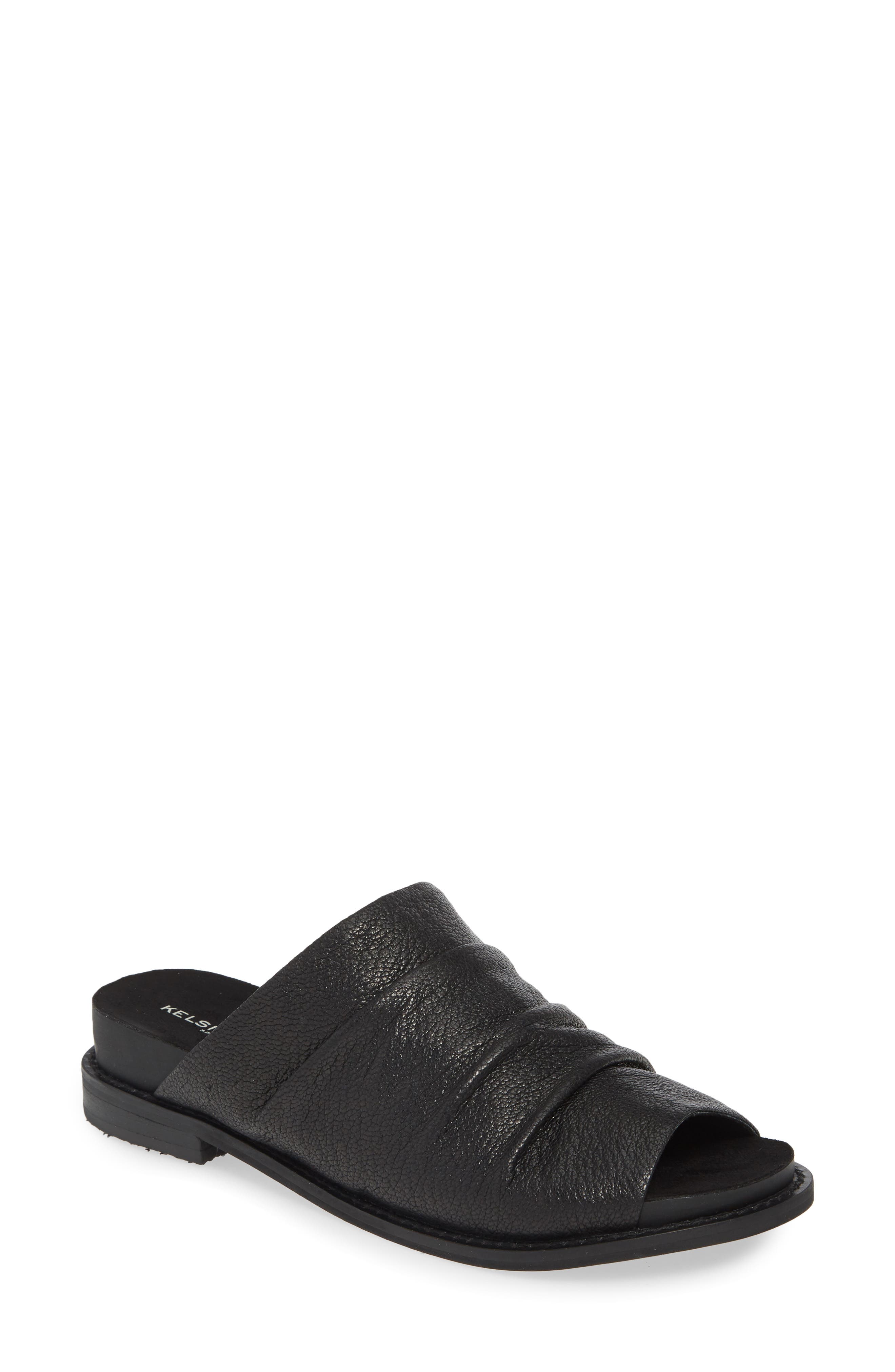Kelsi Dagger Brooklyn Occupy Slide Sandal- Black