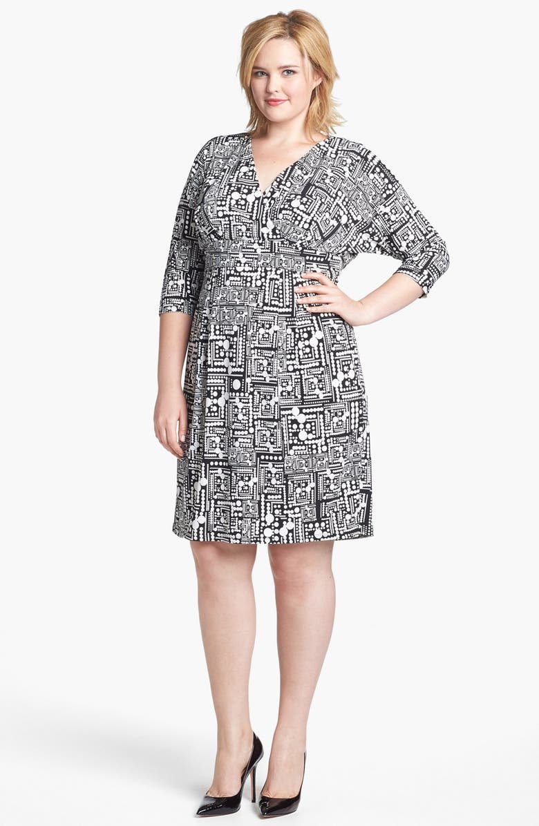Ivy & Blu Print Jersey Dress (Plus Size) | Nordstrom