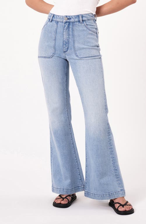 Shop Rolla's East Coast Flare Jeans In Light Vintage Blue