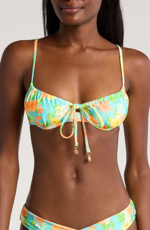 Ruched Underwire Bikini Top in Sunkissed Soul