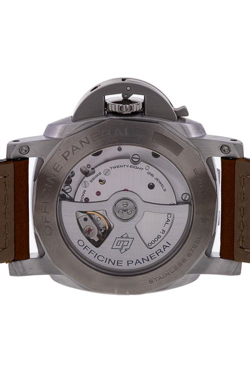 Shop Watchfinder & Co. Panerai  2018 Luminor 1950 Sealand Year Of The Dog Automatic Leather Strap In Grey