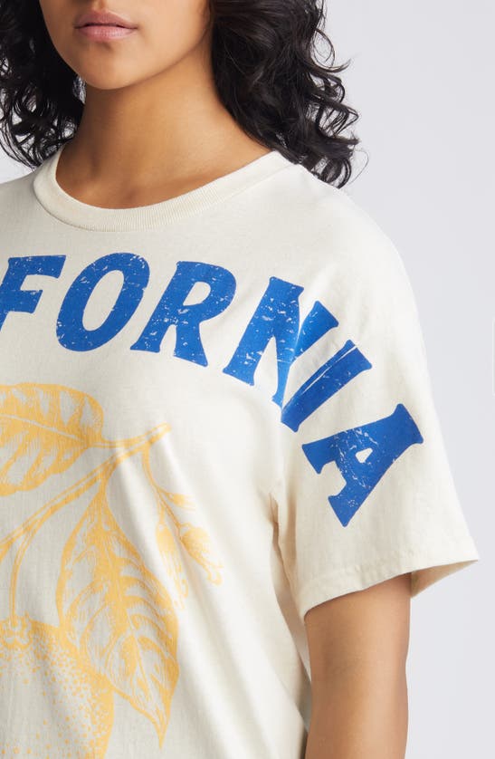 Shop Vinyl Icons California Oranges Cotton Graphic T-shirt In Natural