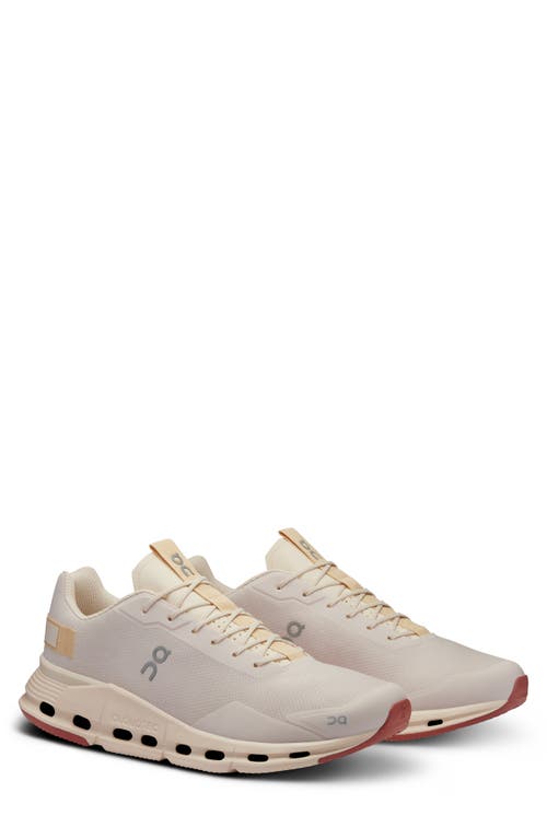 On Cloudnova Form Sneaker In Sand/mo