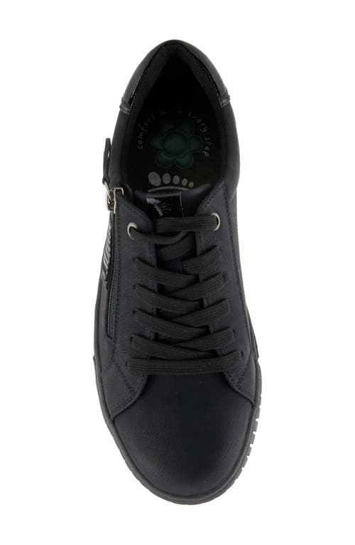Spring Step Jamia Water Resistant Sneaker In Black