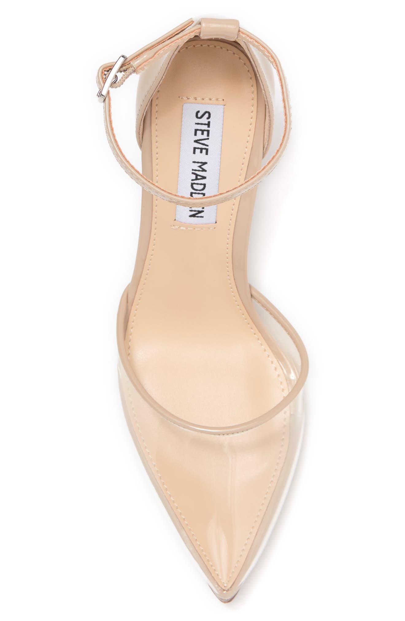 steve madden clear pump