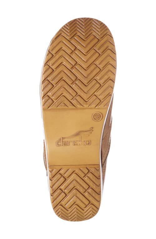 Shop Dansko Professional Clog In Honey Distressed Leather